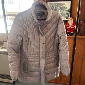 Liz Claiborne Women's Silver Puffer Coat